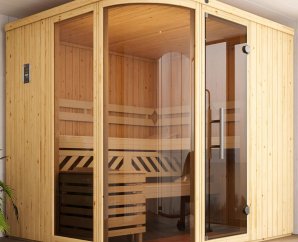 Sauna isolé d'intérieur traditionnel SARA 2 | 5 places | 244 x 194 - H 199 cm