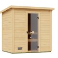 Sauna Extérieur WEKA KAAPI | 2-3 personnes | 200 × 150 cm | Bois brut 40 mm
