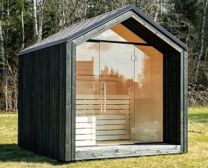 Sauna Extérieur WEKA LUUA | 2-3 personnes | 234 × 249 cm | Isolation 175 mm | Livré Pré-assemblé