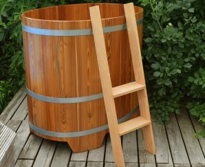 Bassin d'immersion Weka en mélèze pour sauna - 110 x 75 x 100 cm