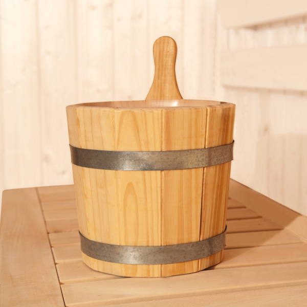 Seau à infusion sauna weka en bois – 5 litres