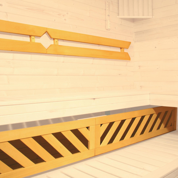 Pack confort WEKA 1 – dossiers et panneau de chaise longue pour sauna