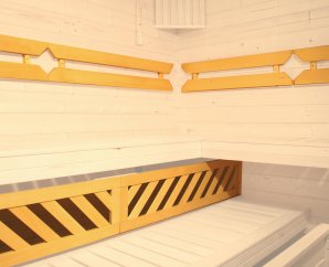 Pack confort WEKA 2 – dossiers et panneau de chaise longue pour grand sauna