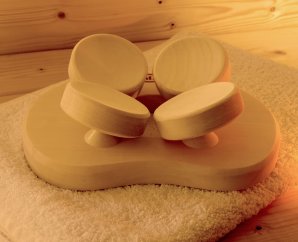 Appui-tête ergonomique WEKA 2 en bois de tremble – support mobile 4 points