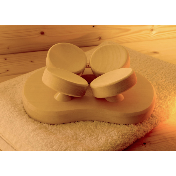 Appui-tête ergonomique WEKA 2 en bois de tremble – support mobile 4 points