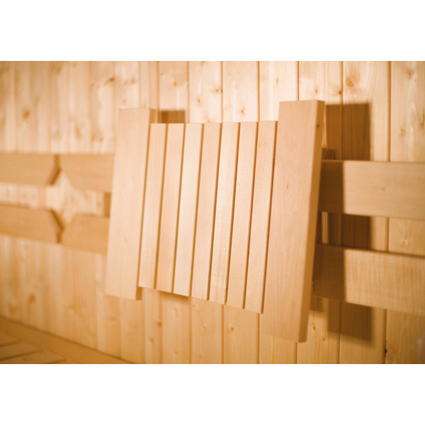 Dossier coulissant WEKA – complément confort pour pack sauna (L 46 × P 35 cm)