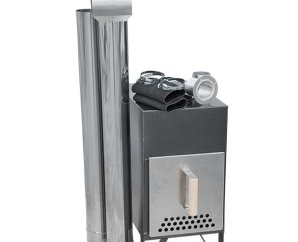 Poêle à bois extérieur en aluminium 27 kW