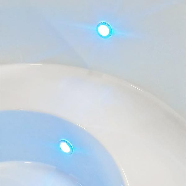 2 lampes LED pour bain nordique en fibre de verre Baltresto