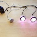 2 lampes LED pour bain nordique en fibre de verre Baltresto