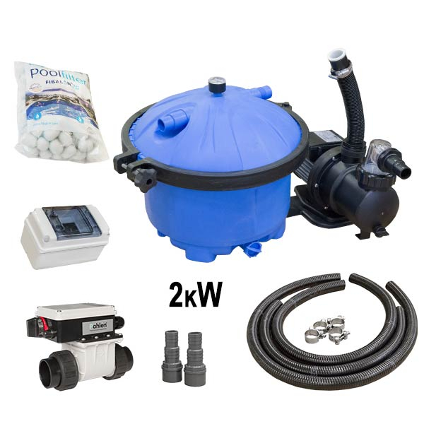 Ensemble de chauffage électrique 2 kW pour bain nordique Baltresto