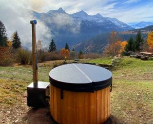 Bain nordique rond en fibre de verre | 4 personnes | Ø 180 cm