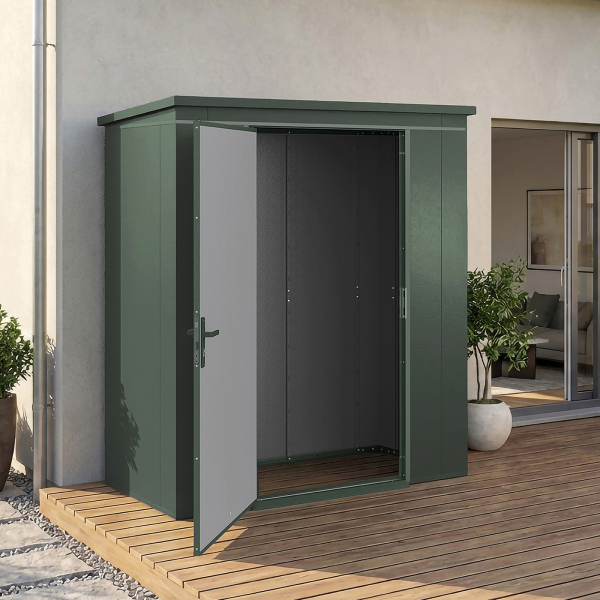 Abri Jardin Métal Gary 187 x 87 cm vert | Acier 0,7mm
