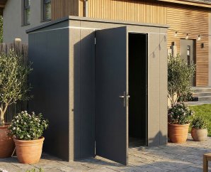 Abri Jardin Métal Gary 187 x 137 cm Anthracite | Acier 0,7mm