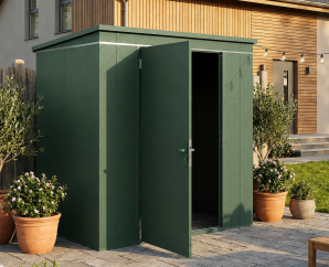 Abri Jardin Métal Gary 187 x 137 cm Vert | Acier 0,7mm