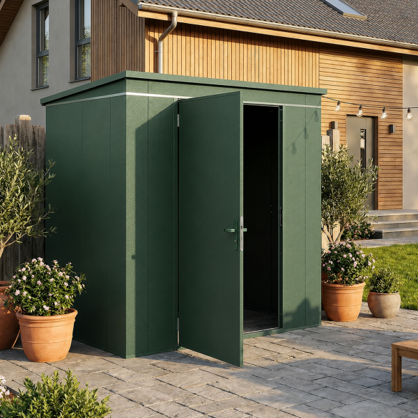 Abri Jardin Métal Gary 187 x 137 cm Vert | Acier 0,7mm