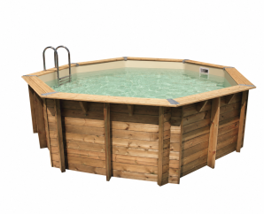 piscine-en-bois-octogonale-ocea-430-liner-bleu-ubbink