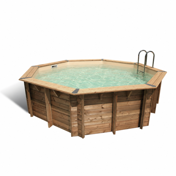 piscine-en-bois-octogonale-ocea-510-liner-bleu-ubbink