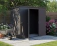 Abri Jardin Métal Gary 237 x 137 cm Anthracite | Acier 0,7mm