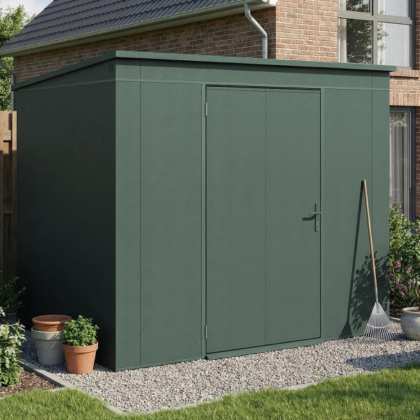 Abri Jardin Métal Gary 237 x 187 cm Vert | Acier 0,7mm
