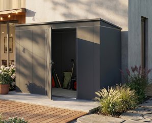 Abri Jardin Métal Gary 287 x 187 cm Anthracite | Acier 0,7mm