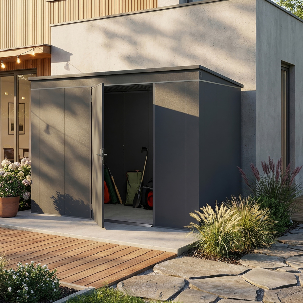 Abri Jardin Métal Gary 287 x 187 cm Anthracite | Acier 0,7mm