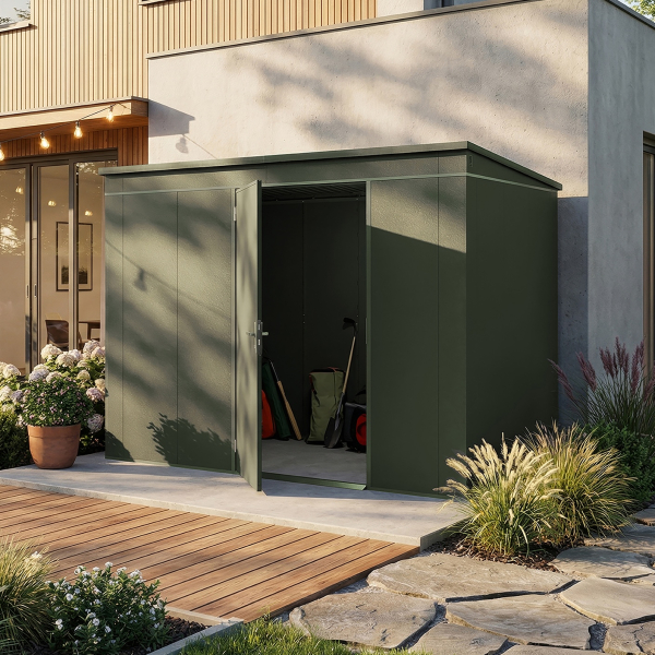 Abri Jardin Métal Gary 287 x 187 cm Vert | Acier 0,7mm