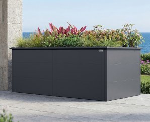 Jardinère surélevé Métal GARY Anthracite |  200x100 cm