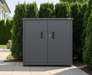 Armoire de Terrasse Métal GARY Anthracite | 90x62cm