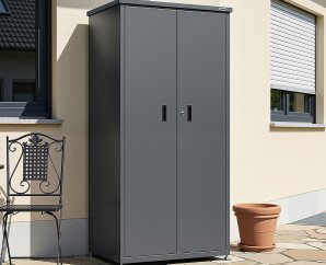 Armoire de Terrasse Métal GARY Anthracite | 187 cm