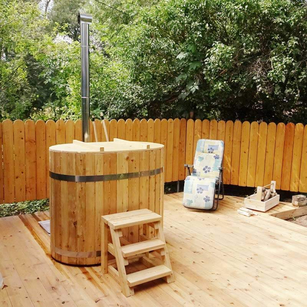 Bain Nordique Ovale Bois  | 1,3 x 0,85 m | 2 personnes
