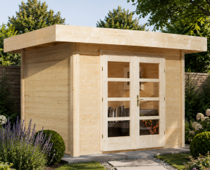 Abri de jardin en bois 126 | 5,9 à 8,5 m² | 4 coloris | 28 mm d'épaisseur
