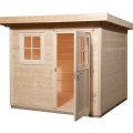 Abri de jardin en bois 170 | 5,3 m² | Aspect brut | 28 mm d'épaisseur