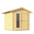 Abri de jardin WEKA Blackmount 224A | toit à deux pentes | 21 mm | 205 x 209 cm