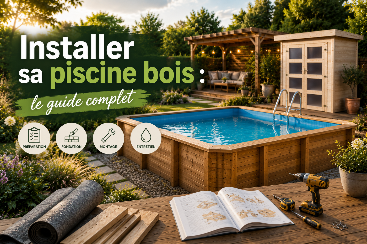 Installer une Piscine Bois : Le Guide Complet (Étapes et Conseils)